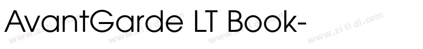 AvantGarde LT Book字体转换